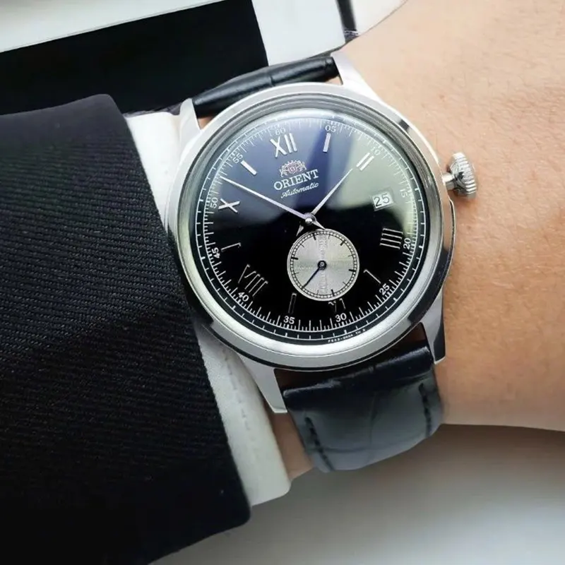 Orient Bambino Version II Small Seconds Black Men's Watch- RA-AP0101B30B